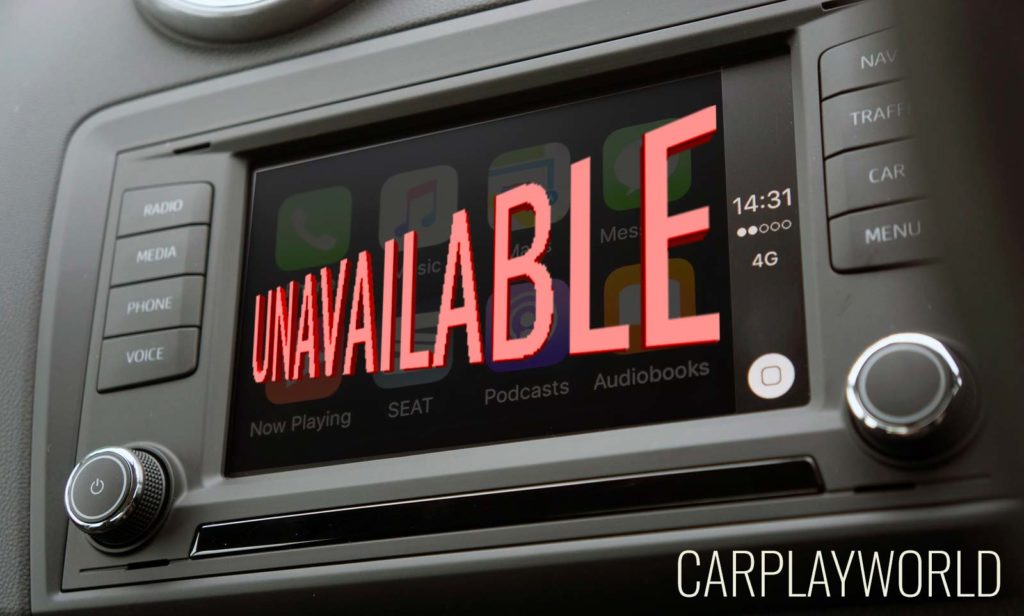 CarPlay is unavailable in some countries
