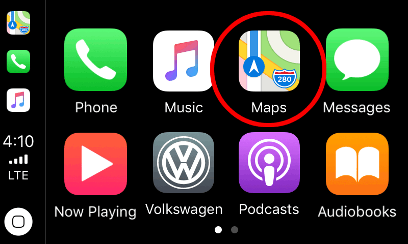Apple Maps icon in CarPlay