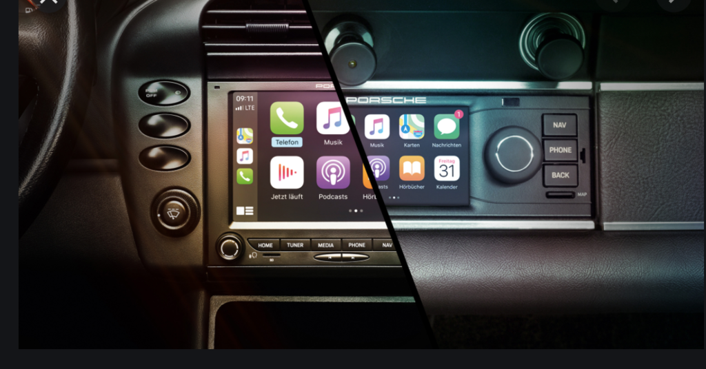 Enhance your classic Porsche by adding Apple CarPlay.